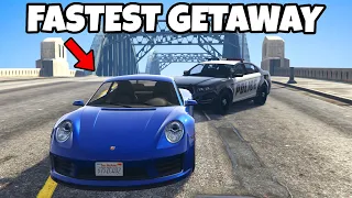 I Became the FASTEST Getaway Driver in GTA 5 RP