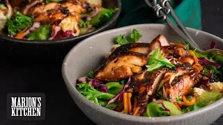 Sticky Grilled Chicken Salad - Marion's Kitchen