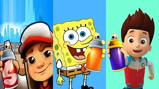 Subway Surfers Peru vs SpongeBob: Sponge on the Run vs Paw Patrol Runner Android Gameplay