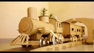 How to Make a Highly Detailed Train out of Cardboard