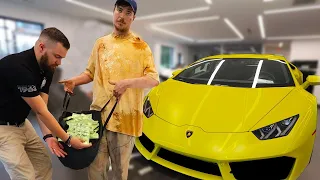 Homeless Man Buys A Lamborghini [ MrBeast ]