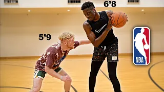 1v1 Basketball VS Alex Antetokounmpo! (NBA G League Player)