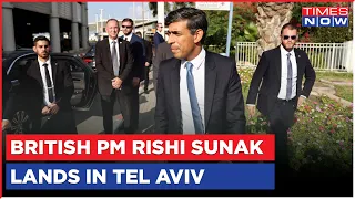 Breaking News | UK PM Rishi Sunak Lands In Tel Aviv Amid Ongoing Israel-Hamas Conflict | World News