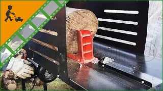 Funktionsvideo - Liegender Holzspalter 2in1 GeoTech SPHE 7 mit Elektromotor - Spaltkraft 7 T