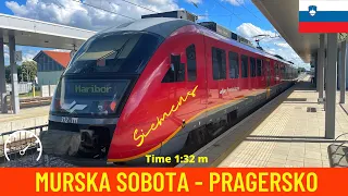 Cab ride Murska Sobota - Pragersko (Slovenian Railways) - train drivers view in 4K