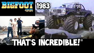 BIGFOOT on "THAT'S INCREDIBLE!" USA-1 IN 1983! FULL FEATURE AND RACE!