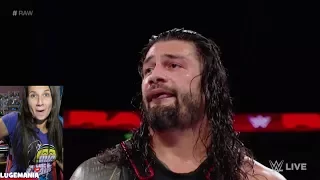 WWE Raw 9/11/17 John Cena to Roman - You Aint Getting Passed me