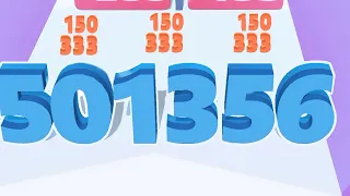 NUMBER RUN / MERGE MASTER GAME — 55 MILLION+ Max Score (Gameplay)