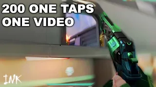 200 one taps in one video | Valorant