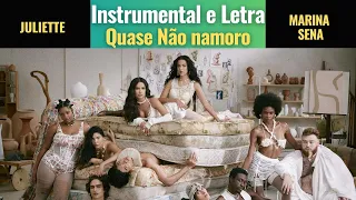 Juliette e Marina Sena - Quase Não Namoro (Karaokê Com Letra) ~ Instrumental