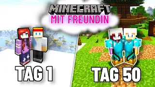 Ich spiele 50 Tage Minecraft mit meiner Freundin