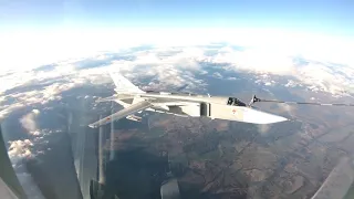 Russian Navy Su-24M and Su-30SM refueling by Russian Air Force Il-78