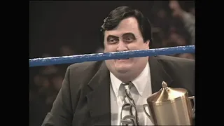Diesel destroys Undertakers Casket backstage with Axe during Undertaker vs Tatanka match (WWF)