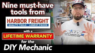 Nine must-have LIFETIME WARRANTY items from Harbor Freight for the DIY Mechanic