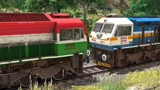 WDP4D Rescue WDG4D ARMY Express Train | BUMPY RAILROAD | Train Simulator | Railworks 3 | NTG GAMING