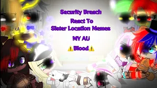 •||_Security Breach react to Sister Location Memes_|| MY AU || Tnx for 3,8k!_||•