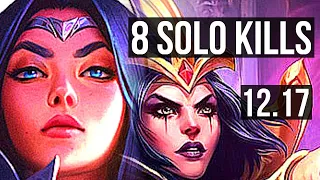 IRELIA vs LEBLANC (MID) | 8 solo kills, Legendary, 400+ games | KR Challenger | 12.17