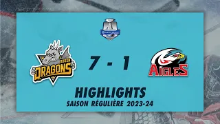 Dragons de Rouen 7-1 Aigles de Nice - Highlights - Synerglace Ligue Magnus 2023/24