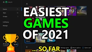 The 20 EASIEST Games of 2021... So Far - Easiest Gamerscore, Completions & Platinum Trophies