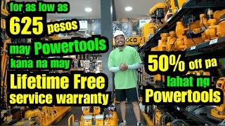 50% off lahat ng Powertools at Lifetime FREE service warranty pa! Ingco Tools