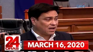 24 Oras Express: March 16, 2020 [HD]