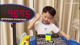 5 y/o Kid Solves a Rubik's Cube in 10 Seconds!