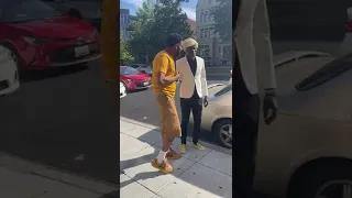 Lady going nuts for Michael Blackson in DC