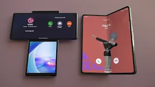 LG Wing vs Samsung Z Fold4 Incoming Call