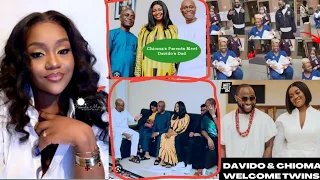 DAVIDO AND CHIOMA WELCOME CHIOMA'S MOTHER TO ATLANTA FOR SPECIAL OMUGWO ON THE BIRTH OF THEIR TWINS
