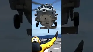 Helicopter Lands on Ship #military #navy #marines #airforce #army #coastguard #ship