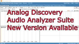 Audio Analyzer Suite - New Version Available - 1.0.0.76