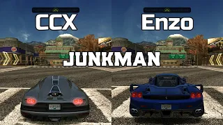 Koenigsegg CCX vs Ferrari Enzo - NFS MW Redux V3 - WHICH IS FASTEST ?