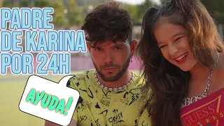 24 HORAS SIENDO PAPÁ DE KARINA 😱 UN DÍA COMO PADRE DE KARINA Y MARINA (MIRA LO QUE PASÓ)