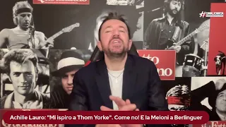 Achille Lauro: "Mi ispiro a Thom Yorke". Come no! E la Meloni a Berlinguer