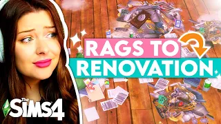 Fixing Up This DISASTER House... But I Start With $0??? Sims 4 Rags to Renovation Challenge