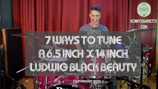 7 WAYS TO TUNE A LUDWIG BLACK BEAUTY SNARE DRUM!