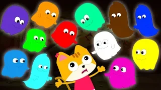 Twelve Little Ghosts Scary Nursery Rhymes | Halloween Songs For Kids & Children By Bud Bud Buddies