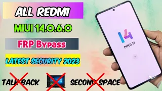 All REDMI MIUI 14 FRP Bypass without PC | When TalkBack Not Work | Latest Security 2023