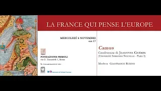 Camus. Conferenza di Jeanyves Guérin (Université Sorbonne Nouvelle - Paris 3)