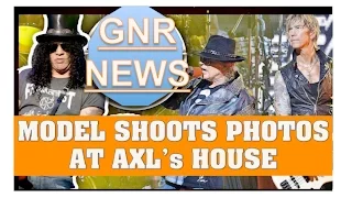 Axl Rose News: Model Shoots Calendar Photos At Axl's House (Guns N' Roses)