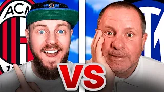 We Build INSANE Teams! Luke (Milan) vs Dad (Inter) REBUILD Battle