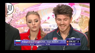 Виктория Синицина и Никита Кацалапов заняли второе место в танцах на льду на Чемпионате мира по фигу