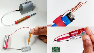 How to make soldering iron - 4 Easy way to make soldering iron at home | 4 Super Invention 2021
