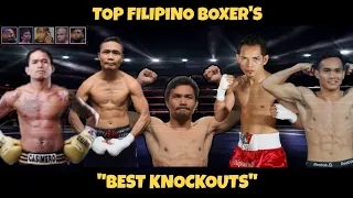 Top 5 greatest filipino boxer's and their best knockout "highlights"