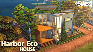 Harbor Eco 🌳 | Modern House (No CC) Stop Motion build | The Sims 4
