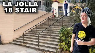 Skating the La Jolla High 18 Stair Rail in 2023!? - Spot History Ep. 6