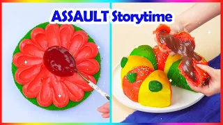 🤓 MY FRIENDS FRIENDS FAD TRIED TO ASSAULT ME 🌈 Most Satisfying Fruit Cake Storytime