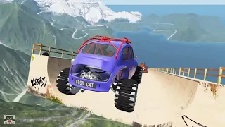 BeamNG Drive Fun Madness   Crazy Cars Jumping And Crashing   Sunday Live Good Cat 1