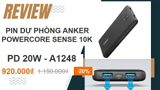 Đánh Giá Pin Sạc Dự Phòng Anker POWERCORE SENSE 10K PD 20W - A1248 | Huy Phan Vlog