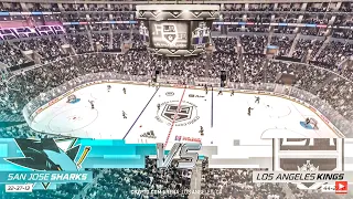 San Jose Sharks vs LA Kings 1/11/2023 NHL 23 Gameplay